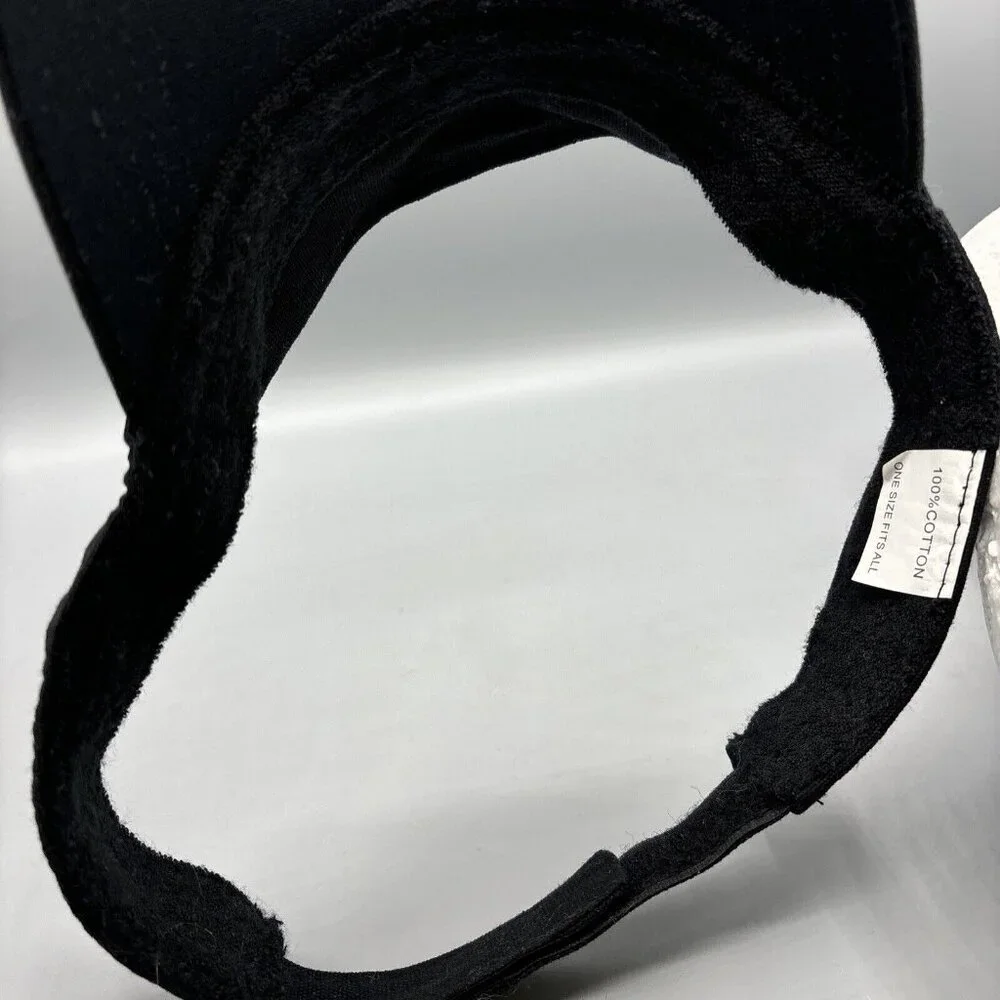 Invicta Black Sun‎ Visor Hat Cotton Adjustable One Size Summer Adult